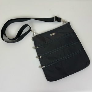 Sofia Vitali Gray Nylon Crossbody Travel Purse